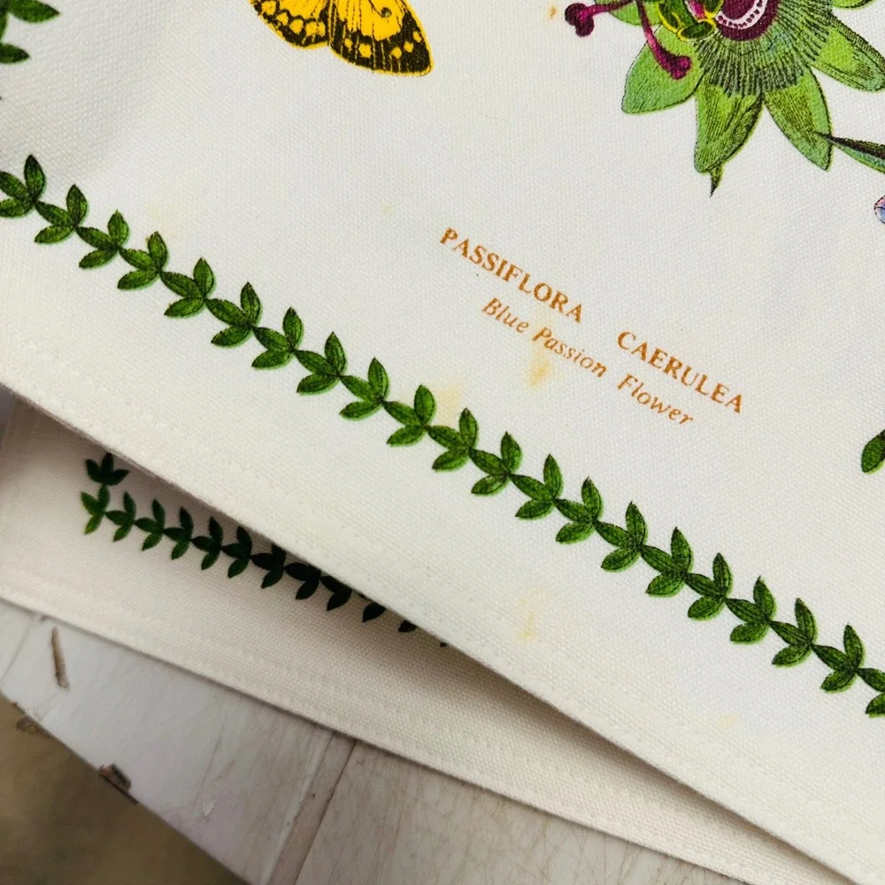 Portmeirion 4 Piece Placemats Reversible Botanical Print